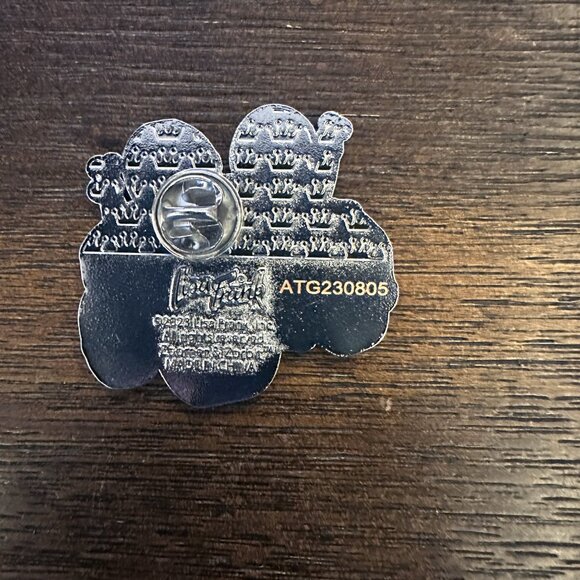 LISA FRANK x LOUNGEFLY Zoomer & Zorbit Aliens Car Enamel Pin Peace Love Space - Picture 4 of 4